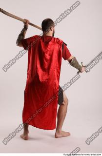 MARCUS STANDING POSE WITH SWORD AND SPEAR